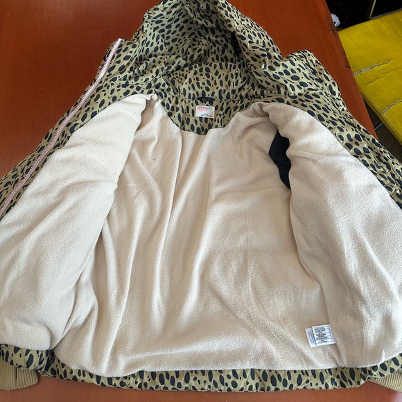 J.Crew leopard print girls puffer jacket - Picture 6 of 7